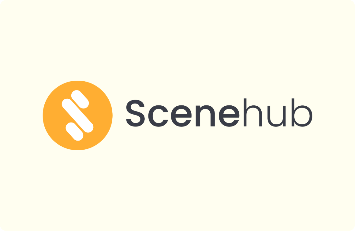 SceneHub concept 1 circular logo variant