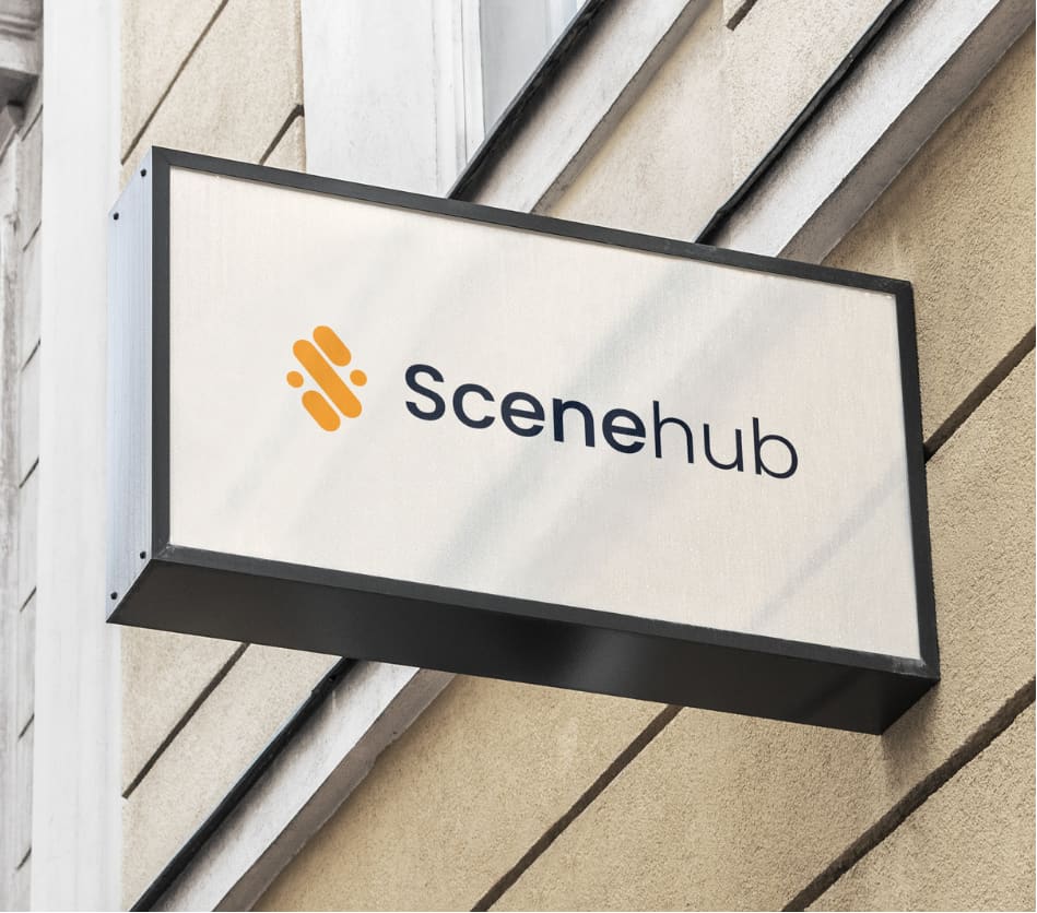 SceneHub concept 1 application mockup